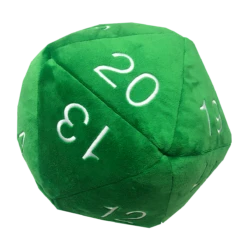 Ultra Pro Jumbo D20 Novelty Dice Plush -Card Game Accessories Shop 15234 Dice D20 Jumbo Plush Green