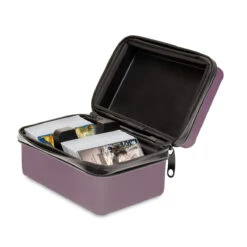 Ultra Pro Grand Tour Luggage Deck Box 21 Ultra Pro Grand Tour Luggage Deck Box -Card Game Accessories Shop 15277 Purple open