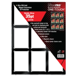 Ultra Pro 35PT 9-Card Black Border UV ONE-TOUCH Magnetic Holder