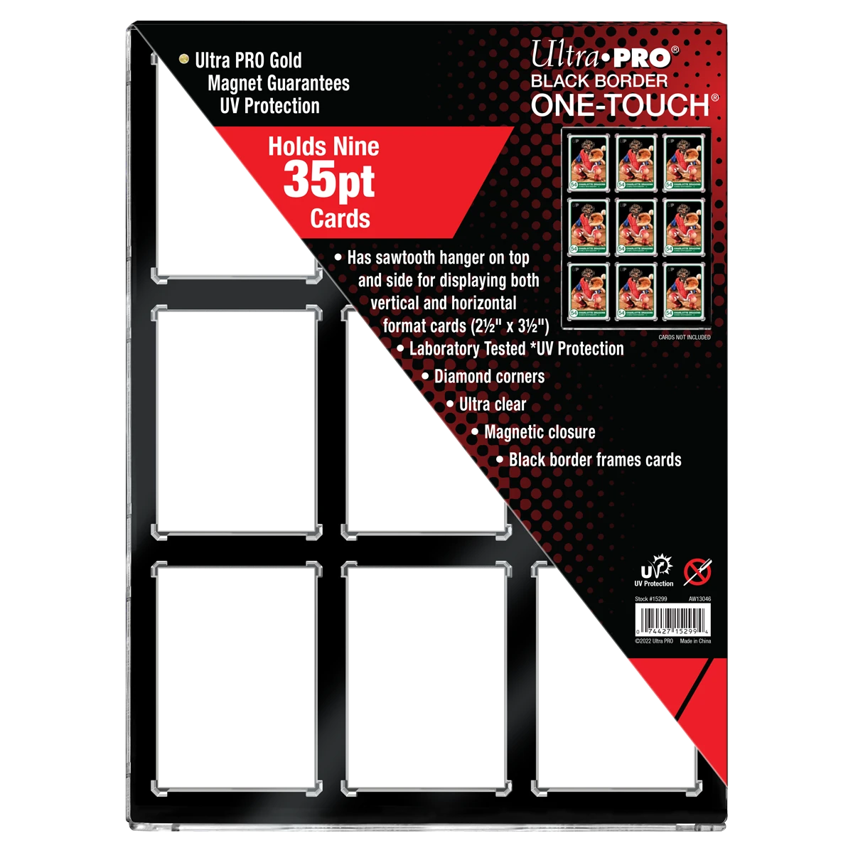 Ultra Pro 35PT 9-Card Black Border UV ONE-TOUCH Magnetic Holder 3 Ultra Pro 35PT 9-Card Black Border UV ONE-TOUCH Magnetic Holder