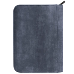 Ultra Pro Suede Collection: Premium 4-Pocket Zippered PRO-Binder -Card Game Accessories Shop 15426 4Pkt ZipAlbum Suede Sapphire Back