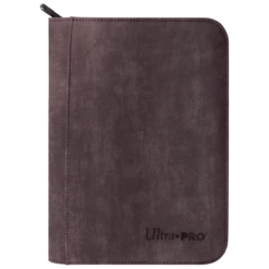 Ultra Pro Suede Collection: Premium 4-Pocket Zippered PRO-Binder -Card Game Accessories Shop 15480 4Pkt ZipAlbum Suede Amethyst Front
