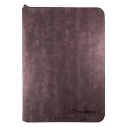 Ultra Pro Suede Collection: Premium 9-Pocket Zippered PRO-Binder -Card Game Accessories Shop 15481 9Pkt ZipAlbum Suede Amethyst Front