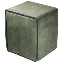 Ultra Pro Suede Collection: Alcove Flip Deck Box -Card Game Accessories Shop 15492 Alcove Flip Suede Emerald Angle R