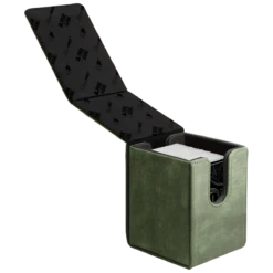 Ultra Pro Suede Collection: Alcove Flip Deck Box -Card Game Accessories Shop 15492 Alcove Flip Suede Emerald Open wC
