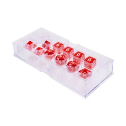 Ultra Pro Eclipse Acrylic RPG Dice Set (11ct) 20 Ultra Pro Eclipse Acrylic RPG Dice Set (11ct) -Card Game Accessories Shop 15564 Eclipse 11 Dice AppleRed Top