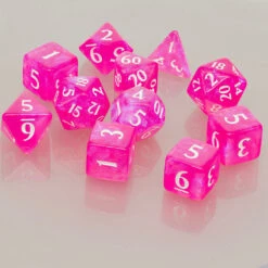 Ultra Pro Eclipse Acrylic RPG Dice Set (11ct) 27 Ultra Pro Eclipse Acrylic RPG Dice Set (11ct) -Card Game Accessories Shop 15569 Eclipse 11 Dice HotPink spread