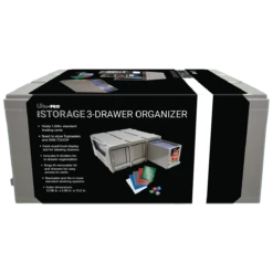 Ultra Pro PRO-Storage: 3-Drawer Organizer -Card Game Accessories Shop 15690 ProStorageOrganizer Side Left wPkg