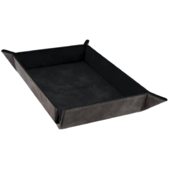 Ultra Pro Suede Collection: Foldable Dice Rolling Tray -Card Game Accessories Shop 15717 FoldDiceTray Jet Angle