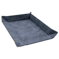 Ultra Pro Suede Collection: Foldable Dice Rolling Tray -Card Game Accessories Shop 15719 FoldDiceTray Suede Sapphire SemiOpen