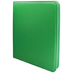 Ultra Pro Vivid 12-Pocket Zippered PRO-Binder 33 Ultra Pro Vivid 12-Pocket Zippered PRO-Binder -Card Game Accessories Shop 15741 12Pkt ZipBinder Vivid Green Angle
