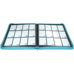 Ultra Pro Vivid 12-Pocket Zippered PRO-Binder 36 Ultra Pro Vivid 12-Pocket Zippered PRO-Binder -Card Game Accessories Shop 15744 12Pkt ZipBinder Vivid LtBlue Open