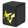 Ultra Pro Elite Series: Pikachu Alcove Flip Deck Box For Pokémon -Card Game Accessories Shop 15773 AlcoveBox PKM Pikachu Elite Angle