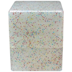 Ultra Pro Glitter Satin Cube -Card Game Accessories Shop 15885 SatinCube Clear Side