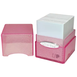 Ultra Pro Glitter Satin Cube -Card Game Accessories Shop 15887 SatinCube Pink Open