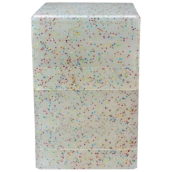 Ultra Pro Glitter Satin Tower Deck Box -Card Game Accessories Shop 15888 SatinTower Clear Side