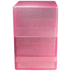 Ultra Pro Glitter Satin Tower Deck Box -Card Game Accessories Shop 15890 SatinTower Pink Side