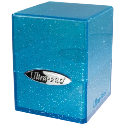 Ultra Pro Glitter Satin Cube -Card Game Accessories Shop 15908 SatinCube Blue Angle