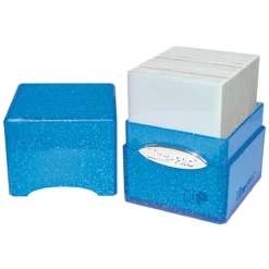 Ultra Pro Glitter Satin Cube -Card Game Accessories Shop 15908 SatinCube Blue Open