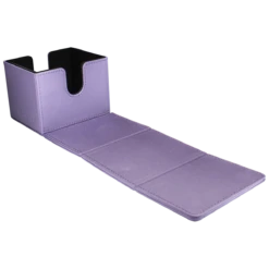 Ultra Pro Vivid Alcove Edge Deck Box -Card Game Accessories Shop 15915 DB Flip Vivid Open Purple