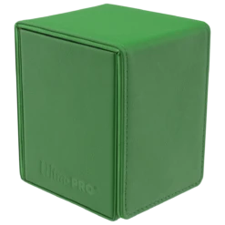 Ultra Pro Vivid Alcove Flip Deck Box -Card Game Accessories Shop 15922 DB Flip Vivid Angle R Green