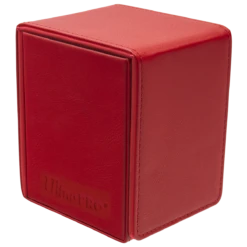 Ultra Pro Vivid Alcove Flip Deck Box -Card Game Accessories Shop 15924 DB Flip Vivid Angle R Red