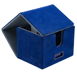 Ultra Pro Vivid Deluxe Alcove Edge Deck Box 24 Ultra Pro Vivid Deluxe Alcove Edge Deck Box -Card Game Accessories Shop 15931 DB Vivid Deluxe Edge Blue open fold