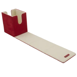 Ultra Pro Vivid Deluxe Alcove Flip Deck Box -Card Game Accessories Shop 15932 DB Vivid Deluxe Flip Red open