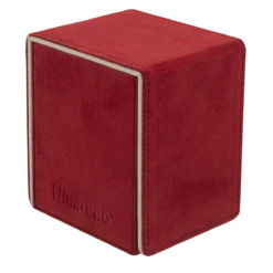Ultra Pro Vivid Deluxe Alcove Flip Deck Box -Card Game Accessories Shop 15932 DB Vivid Deluxe Flip Red side1