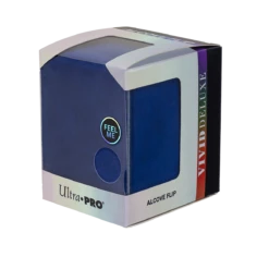 Ultra Pro Vivid Deluxe Alcove Flip Deck Box -Card Game Accessories Shop 15933 DB Vivid Deluxe Flip Blue front poly side2