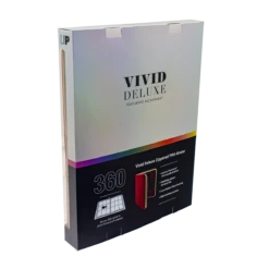 Ultra Pro Vivid Deluxe 9-Pocket Zippered PRO-Binder -Card Game Accessories Shop 15934 9Pkg Zip Vivid Deluxe PB Red back polyside1
