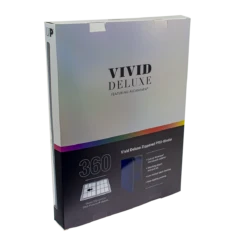 Ultra Pro Vivid Deluxe 9-Pocket Zippered PRO-Binder -Card Game Accessories Shop 15935 9Pkg Zip Vivid Deluxe PB Blue poly back side1