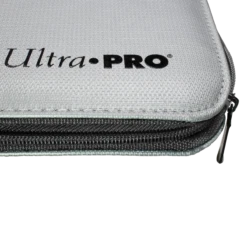 Ultra PRO 9-Pocket Zippered PRO-Binder: Silver Made With Fire Resistant Materials -Card Game Accessories Shop 15945 9Pkt ZipPB FireResist Zoom EmbossLogo 42a70a66 acf0 4f31 b970 bc94929ee2ab
