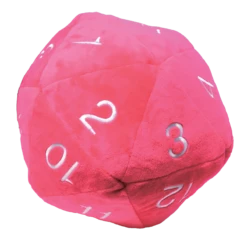 Ultra Pro Jumbo D20 Novelty Dice Plush -Card Game Accessories Shop 16091 D20 Novelty Plush Hot Pink