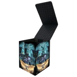 Ultra Pro Critical Role Bells Hells Vox Machina Art Printed Leatherette Alcove Deck Box -Card Game Accessories Shop 16094 Alcove DB CriticalRole FrontOpen