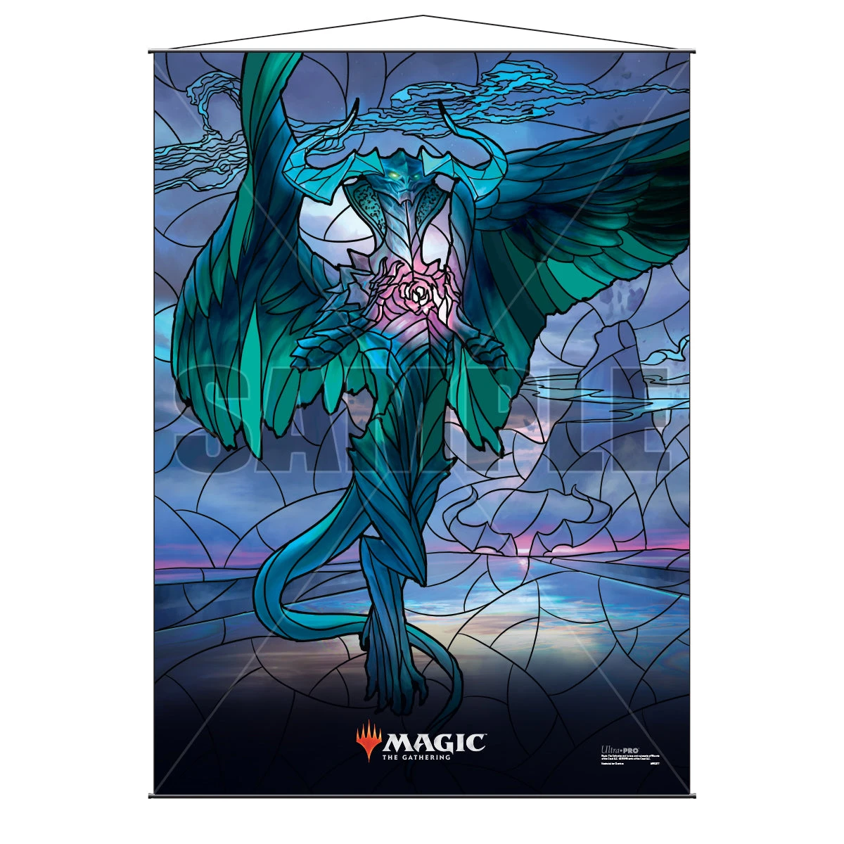 Ultra Pro War Of The Spark (WAR) Stained Glass Planeswalkers Ugin Wall Scroll For Magic: The Gathering 3 Ultra Pro War Of The Spark (WAR) Stained Glass Planeswalkers Ugin Wall Scroll For Magic: The Gathering