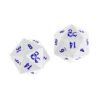 Ultra Pro Heavy Metal Icewind D20 Dice Set (2ct) For Dungeons & Dragons -Card Game Accessories Shop 18354 Dice D D D20 White Blue