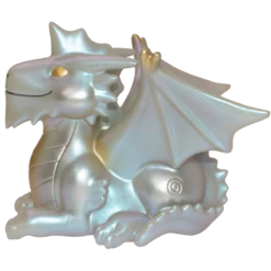 Ultra Pro Figurines Of Adorable Power: Dungeons & Dragons "Silver Dragon" -Card Game Accessories Shop 18573 FOAP DnD SilverDragon Side L