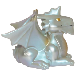 Ultra Pro Figurines Of Adorable Power: Dungeons & Dragons "Silver Dragon" -Card Game Accessories Shop 18573 FOAP DnD SilverDragon Side R