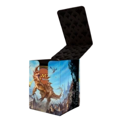 Ultra Pro Adventures In The Forgotten Realms The Tarrasque Alcove Flip Deck Box For Magic: The Gathering -Card Game Accessories Shop 18753 AlcoveFlip MTG D D AFR Open