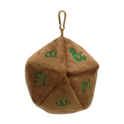 Ultra Pro Feywild Copper And Green D20 Plush Dice Bag For Dungeons & Dragons -Card Game Accessories Shop 18784 Dice D20 PlushPouch D D Feywild Left