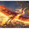 Ultra Pro Innistrad: Midnight Hunt Sunstreak Phoenix Standard Gaming Playmat For Magic: The Gathering