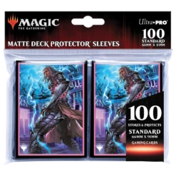 Ultra Pro Kamigawa Neon Dynasty Tezzeret, Betrayer Of Flesh Standard Deck Protector Sleeves (100ct) For Magic: The Gathering -Card Game Accessories Shop 19289 DP MTG KamigawaNeonDynasty V3 Poly