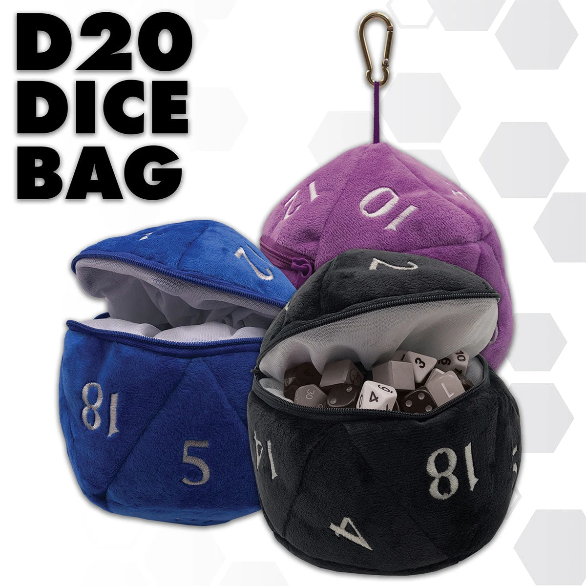Ultra Pro D20 Plush Dice Bag 3 Ultra Pro D20 Plush Dice Bag