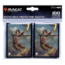 Ultra Pro Wilds Of Eldraine Kellan, The Fae-Blooded (Adventure Frame) Standard Deck Protector Sleeves (100ct) For Magic: The Gathering -Card Game Accessories Shop 38023 DP MTG WOE V2 Poly