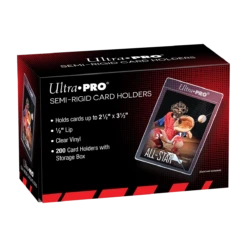 Ultra Pro 1/2" Lip Semi-Rigid Card Holders (200ct) For Standard Size Cards