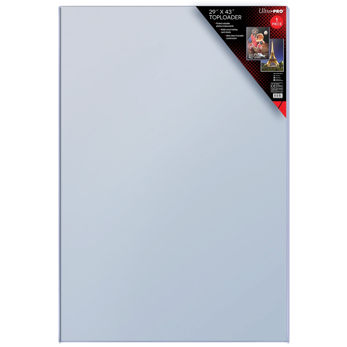 Ultra Pro 29" X 43" Uncut Sheet Toploader 3 Ultra Pro 29" X 43" Uncut Sheet Toploader