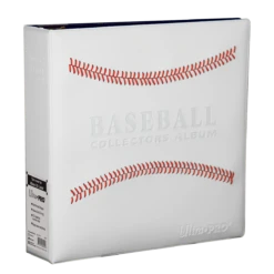 Ultra Pro 3" White Stitched Baseball Card Collectors Album