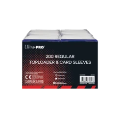 Ultra Pro 3" X 4" Clear Regular Toploaders And Soft Sleeves Bundle (200ct) For Standard Size Cards -Card Game Accessories Shop 83665 AW12120 TL Sleeves 200ct back