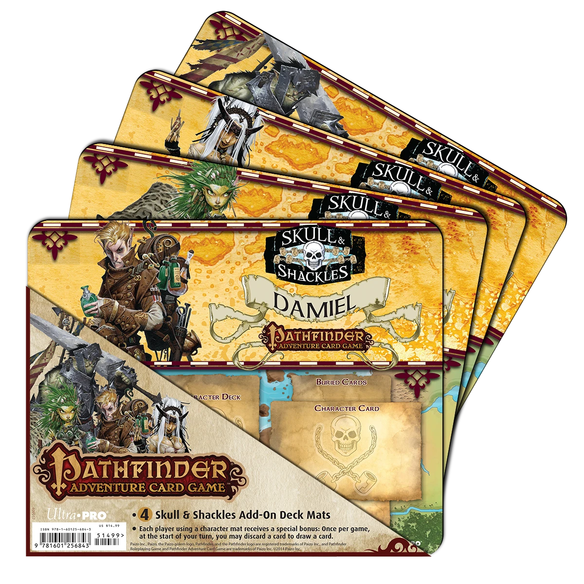 Ultra Pro Skull & Shackles Expansion Mini Mats (4ct) For Pathfinder Adventure Card Game 3 Ultra Pro Skull & Shackles Expansion Mini Mats (4ct) For Pathfinder Adventure Card Game